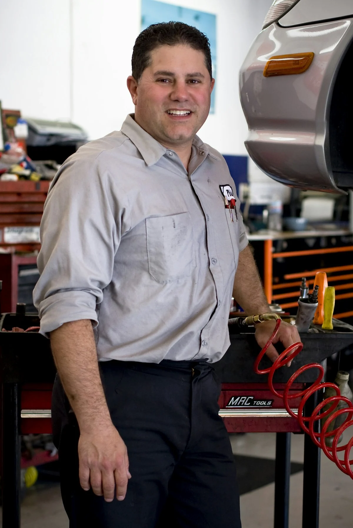 Service professional at work